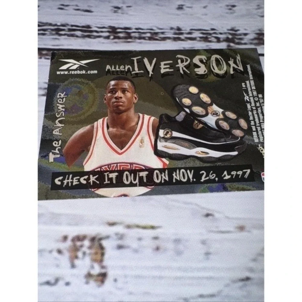 1997 Reebok Basketball Allen Iverson The Answer Card